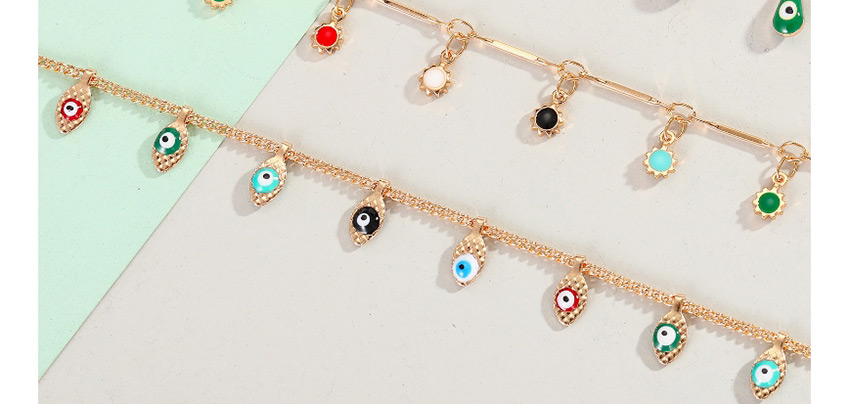 Fashion Water Drop Eyes Genuine Gold-plated Fringed Eye Anklet,Fashion Anklets