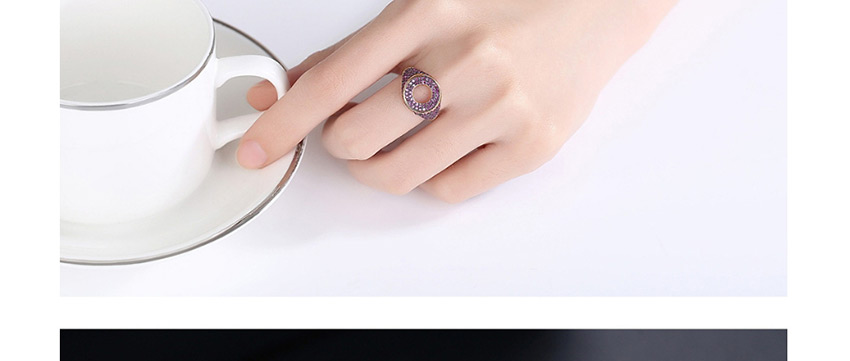 Fashion Green Diamond-cut Geometric Openwork Adjustable Open Ring,Fashion Rings
