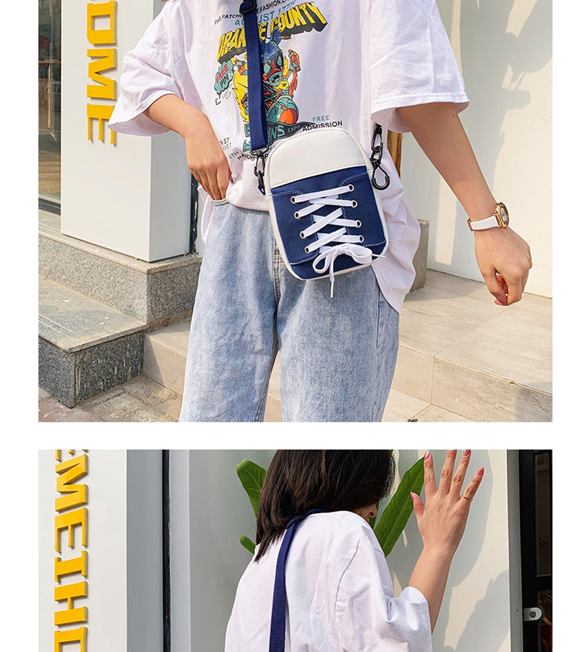 Fashion Yellow Canvas Lace Stitching Contrast Color Diagonal Shoulder Bag,Messenger bags