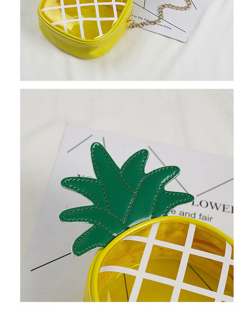 Fashion Yellow Pvc Transparent Jelly Pineapple Shoulder Bag,Shoulder bags