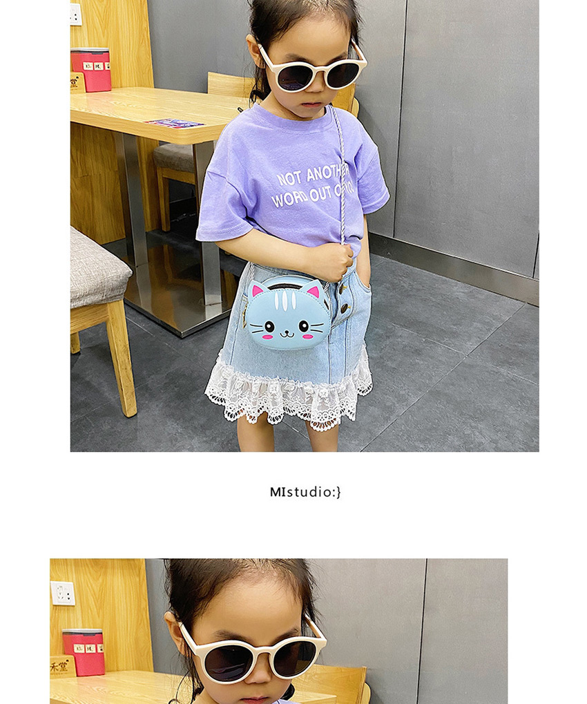 Fashion Pink Bunny Animal Print Twisted Shoulder Messenger Bag,Shoulder bags