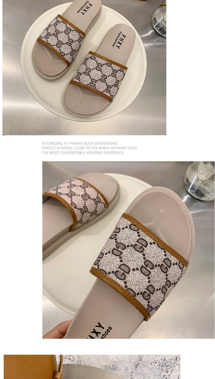 Fashion Black Flat-shaped Flat-bottomed Muffins And Platform Slippers,Slippers