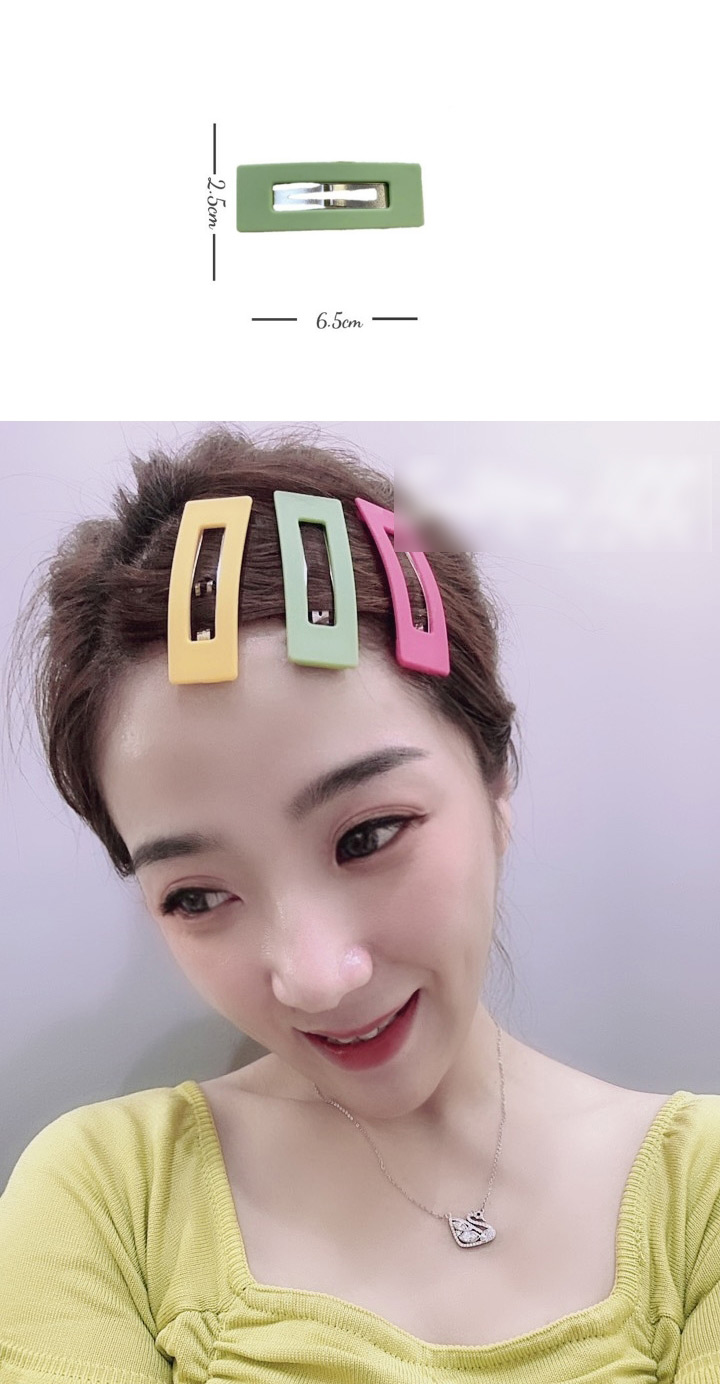 Fashion Set Square Resin Alloy Hollow Hairpin,Hairpins