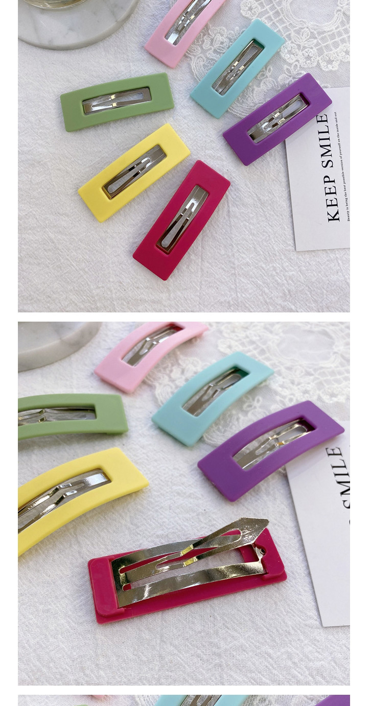 Fashion Set Square Resin Alloy Hollow Hairpin,Hairpins
