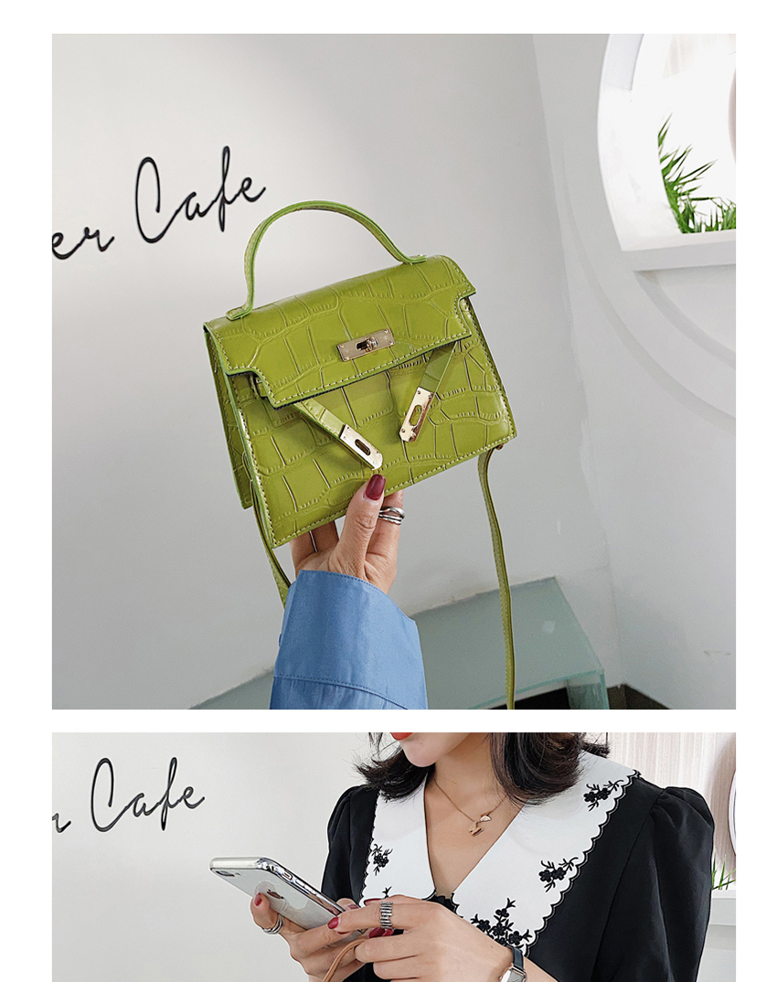 Fashion Green Stone Chain Shoulder Bag,Shoulder bags