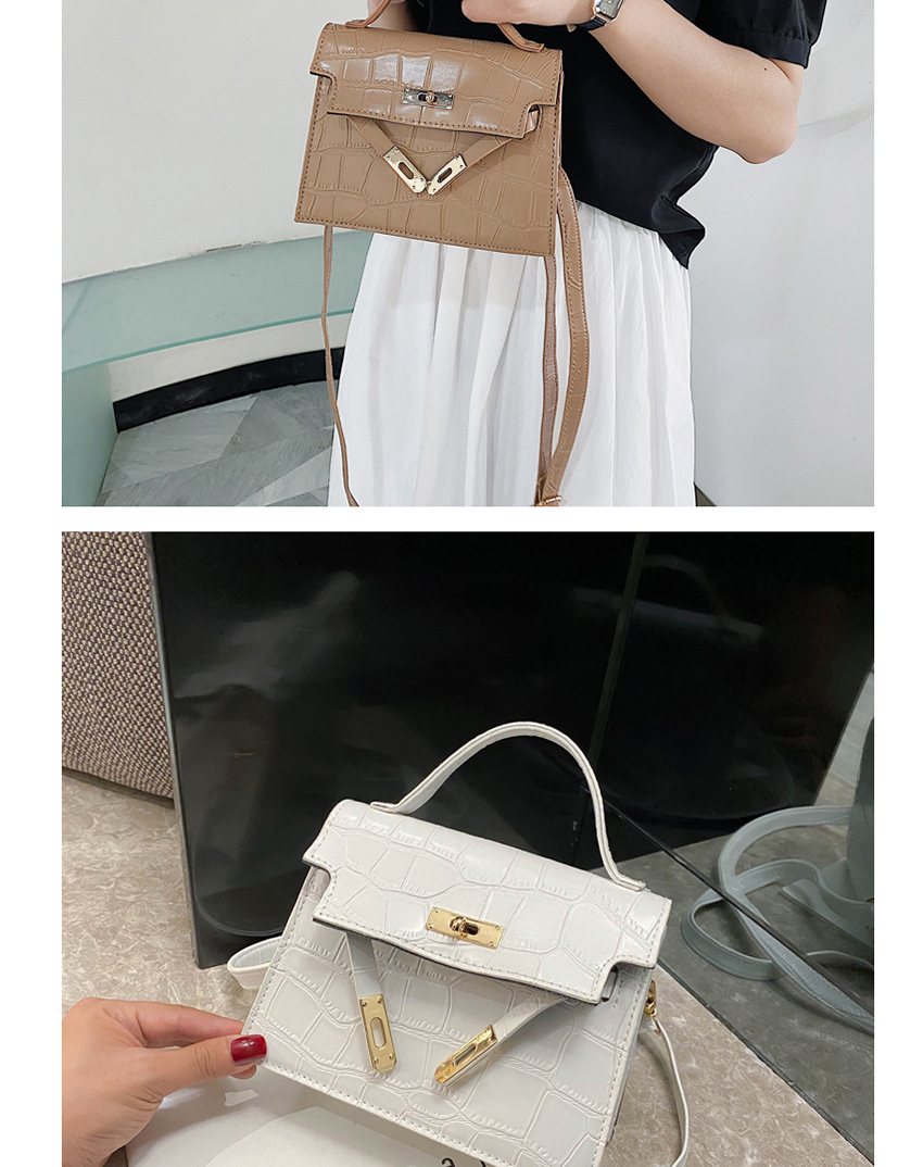 Fashion White Stone Chain Shoulder Bag,Shoulder bags