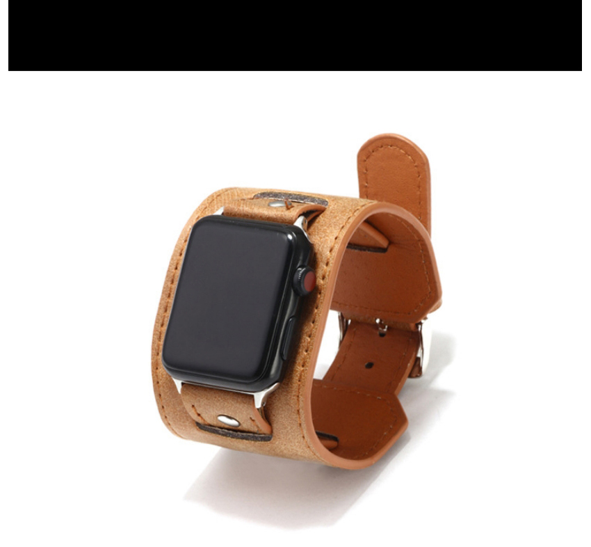 Fashion Dark Green Wishiwatch Leather Alloy Smart Watch (watchband),Men