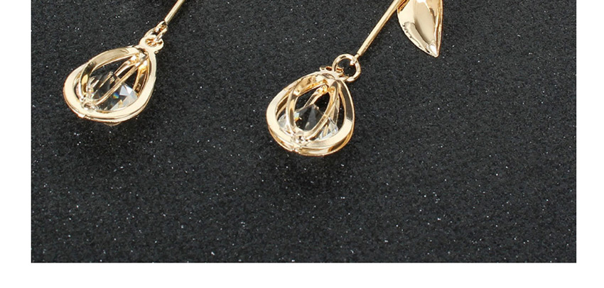 Fashion Pentagram Alloy Geometry Diamond-set Multi-layer Earrings,Drop Earrings