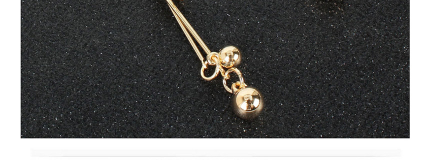 Fashion Golden Diamond-shaped Five-pointed Star Tassel Geometric Round Alloy Earrings,Drop Earrings