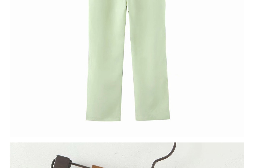Fashion Green Loose Long Solid Color Straight Pants,Pants
