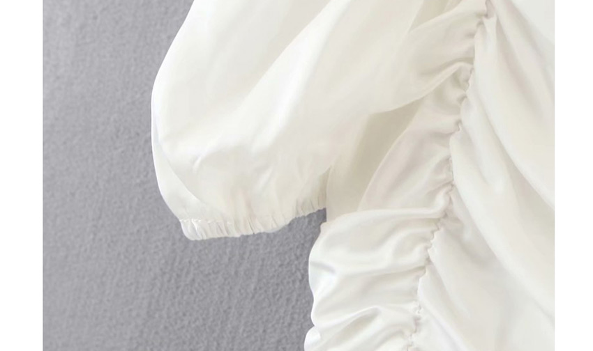 Fashion White Slim-fit Slim Dress,Mini & Short Dresses