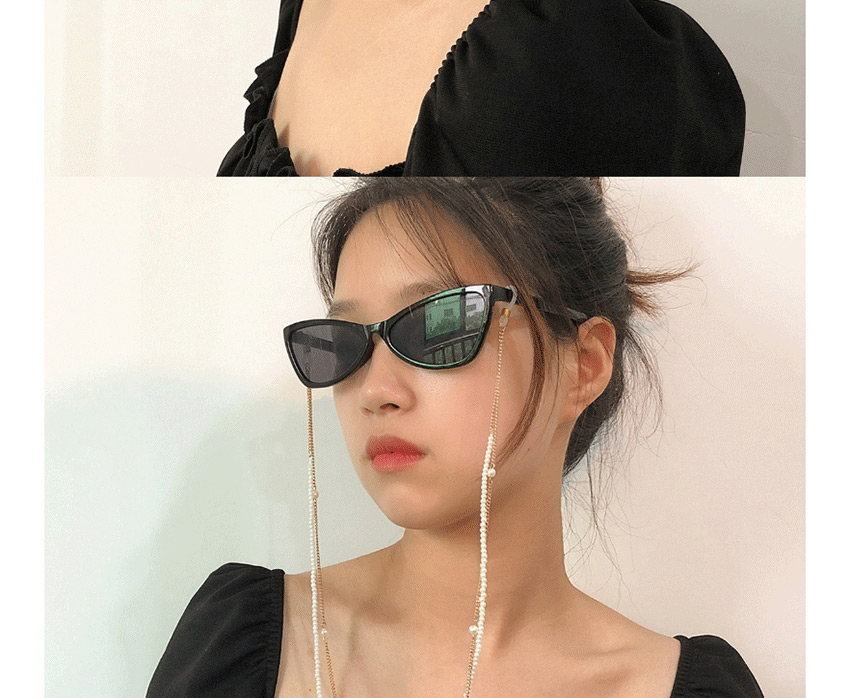 Fashion Golden Double-layer Beaded Handmade Imitation Pearl Chain Glasses Chain,Sunglasses Chain