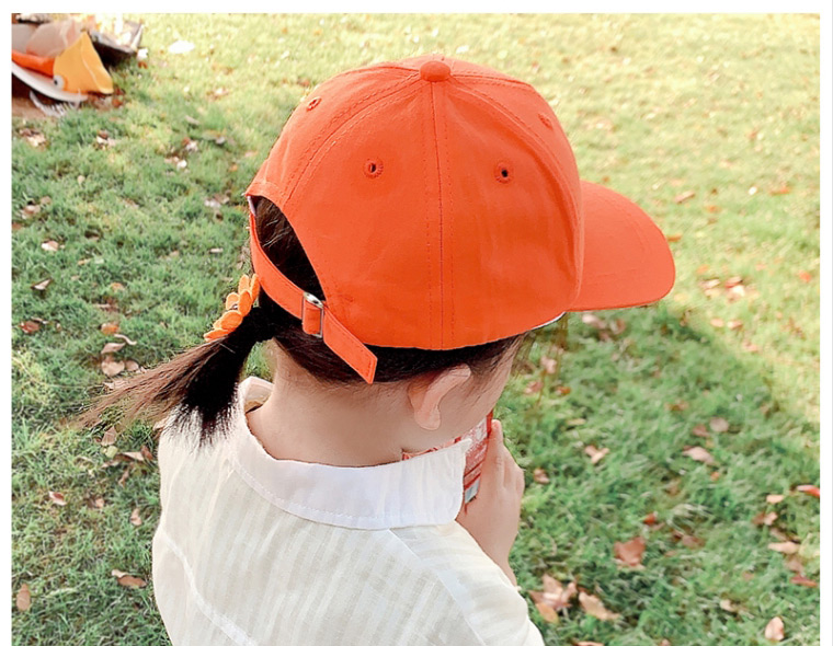 Fashion Bear-orange 47cm-54cm (adjustable) 2 Years Old-5 Years Old Bear Embroidered Childrens Cap,Children
