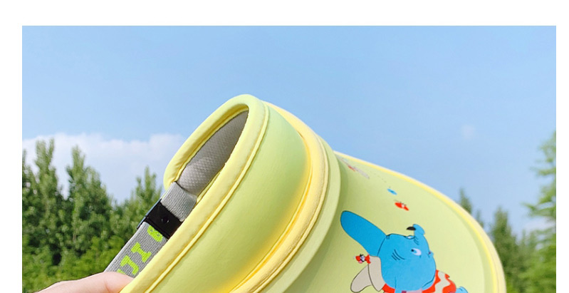 Fashion Baby Elephant-light Yellow Adjustable Size (45cm-56cm) 2 Years Old To 12 Years Old Flying Elephant Printed Sunscreen Sun Hat For Children,Children