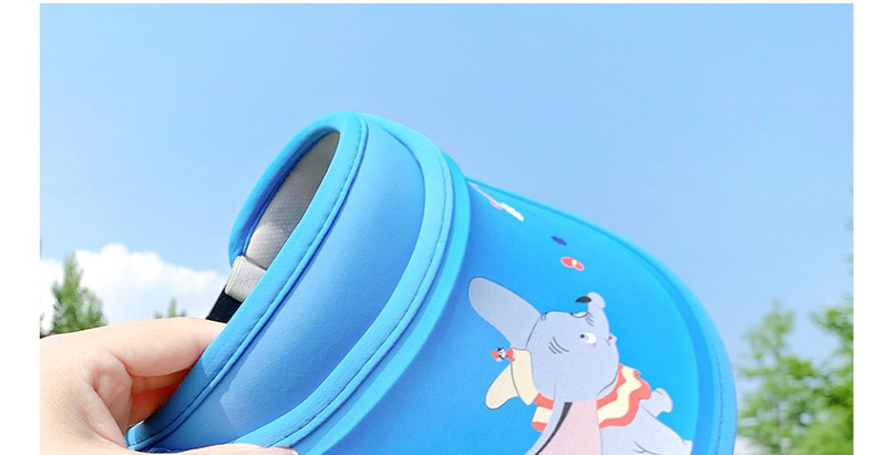 Fashion Baby Elephant-blue Adjustable Size (45cm-56cm) 2 Years Old To 12 Years Old Flying Elephant Printed Sunscreen Sun Hat For Children,Children