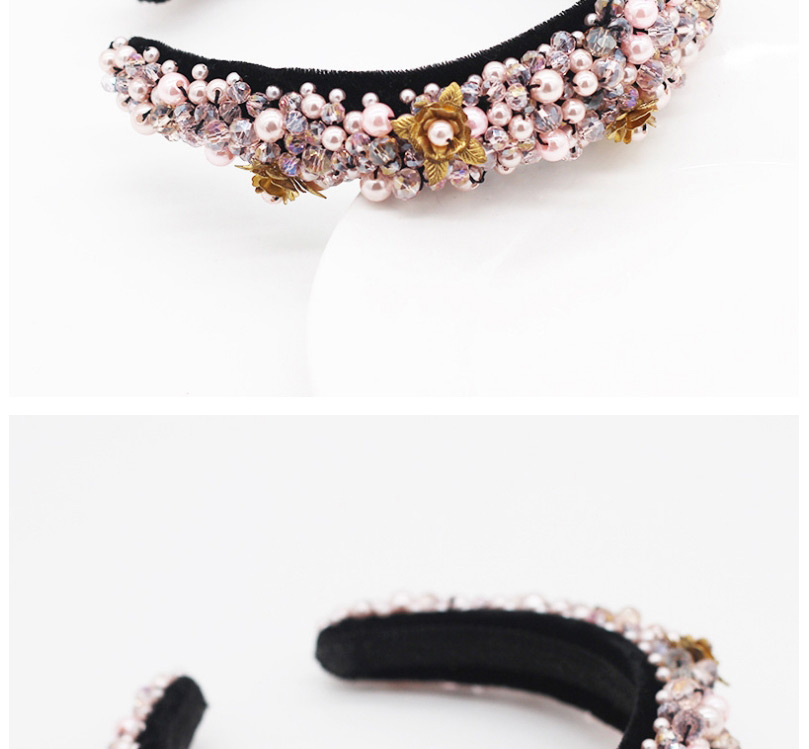 Fashion Pink Sponge Metal Flower Headband,Head Band