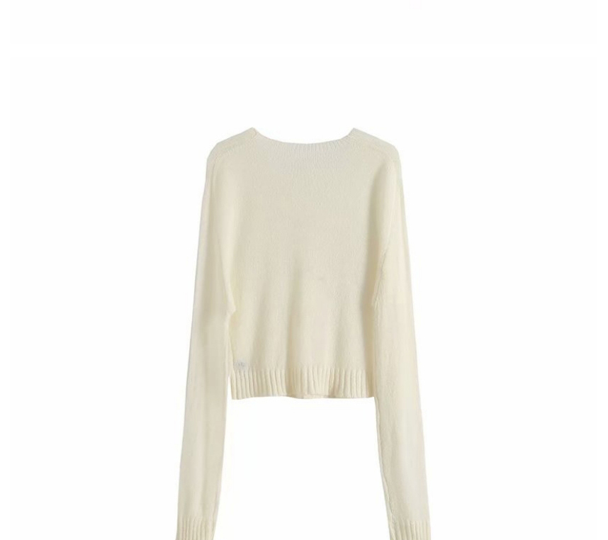 Fashion White Mohair Sweater Knitted Cardigan,Sweater