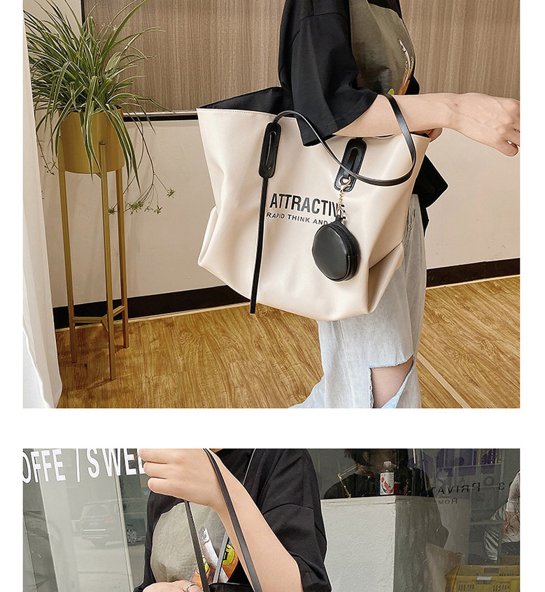 Fashion White Letter Print Stitching Shoulder Bag,Messenger bags