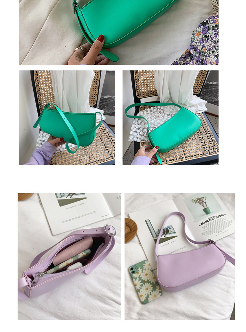 Fashion Purple One-shoulder Portable Underarm Bag,Messenger bags