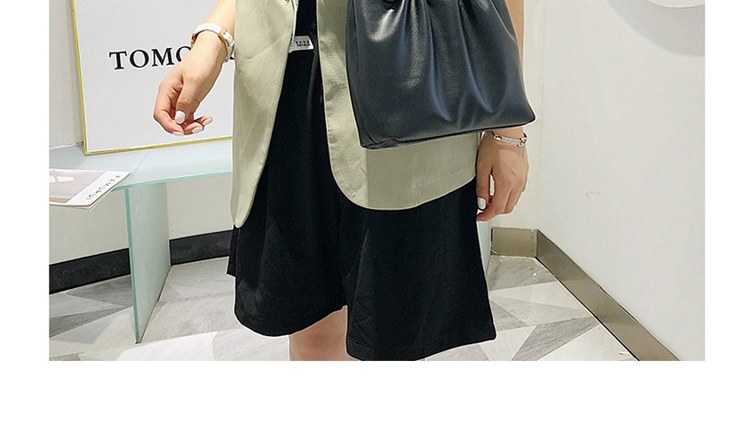 Fashion White Pleated Shoulder Messenger Handbag,Handbags