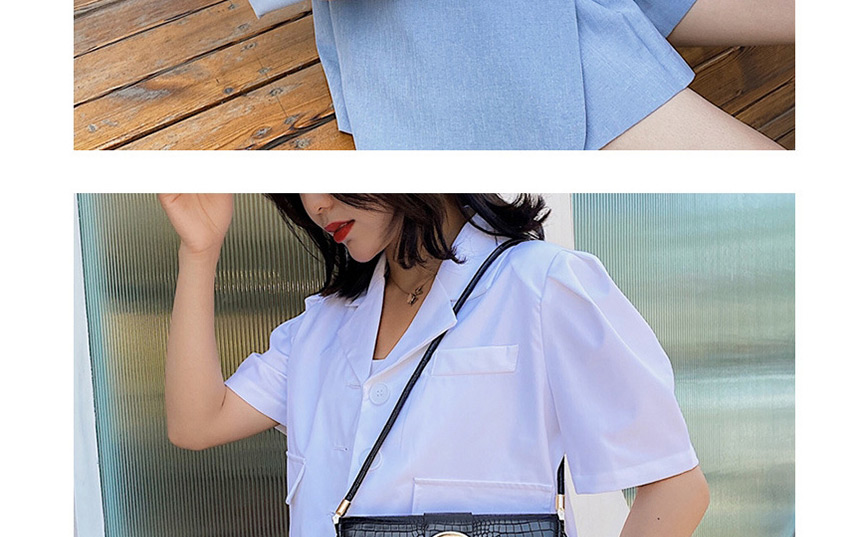 Fashion White Cross-body Underarm Bag With Lock Shoulder,Messenger bags