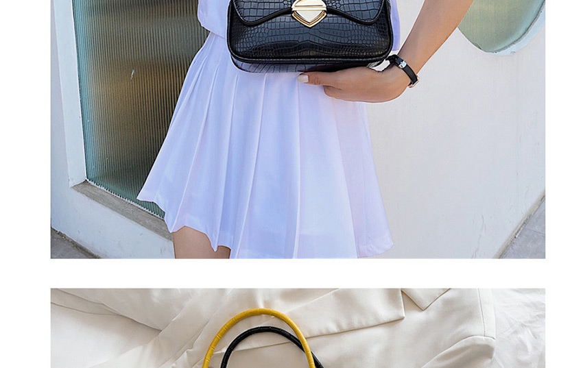 Fashion White Cross-body Underarm Bag With Lock Shoulder,Messenger bags