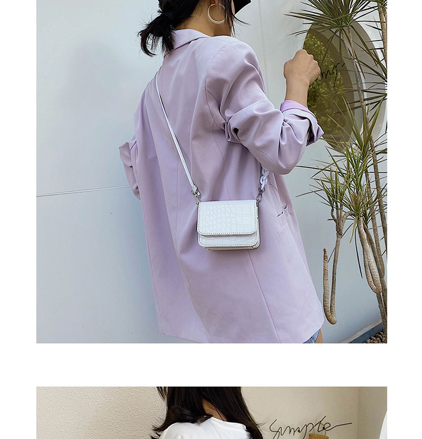 Fashion White Big Money Stone Pattern Shoulder Crossbody Bag,Messenger bags