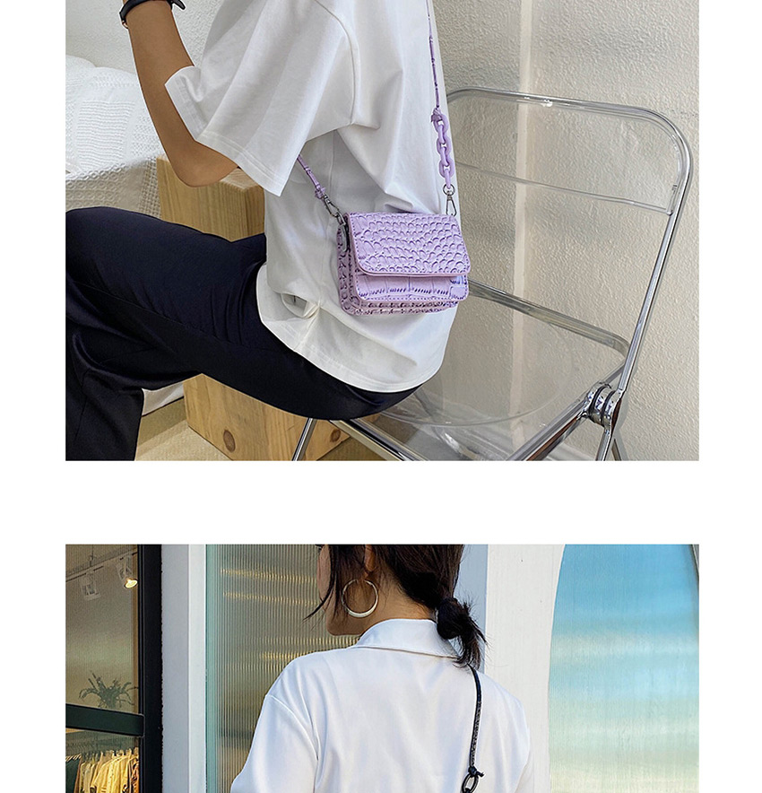 Fashion Blue Small Stone Pattern Shoulder Crossbody Bag,Messenger bags
