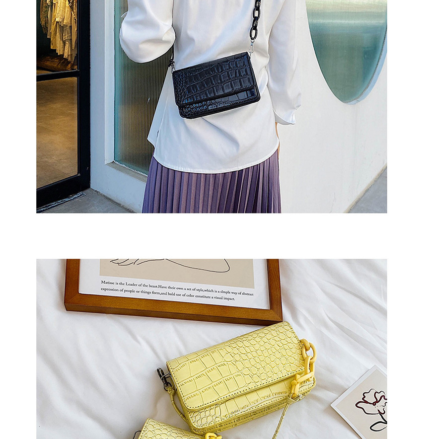 Fashion Small Black Stone Pattern Shoulder Crossbody Bag,Messenger bags