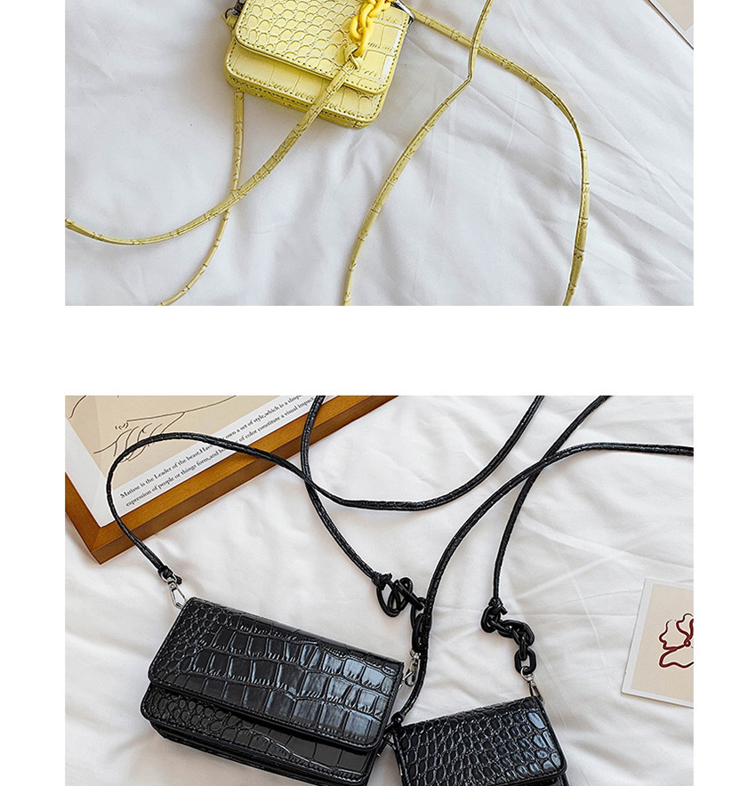 Fashion Small Black Stone Pattern Shoulder Crossbody Bag,Messenger bags