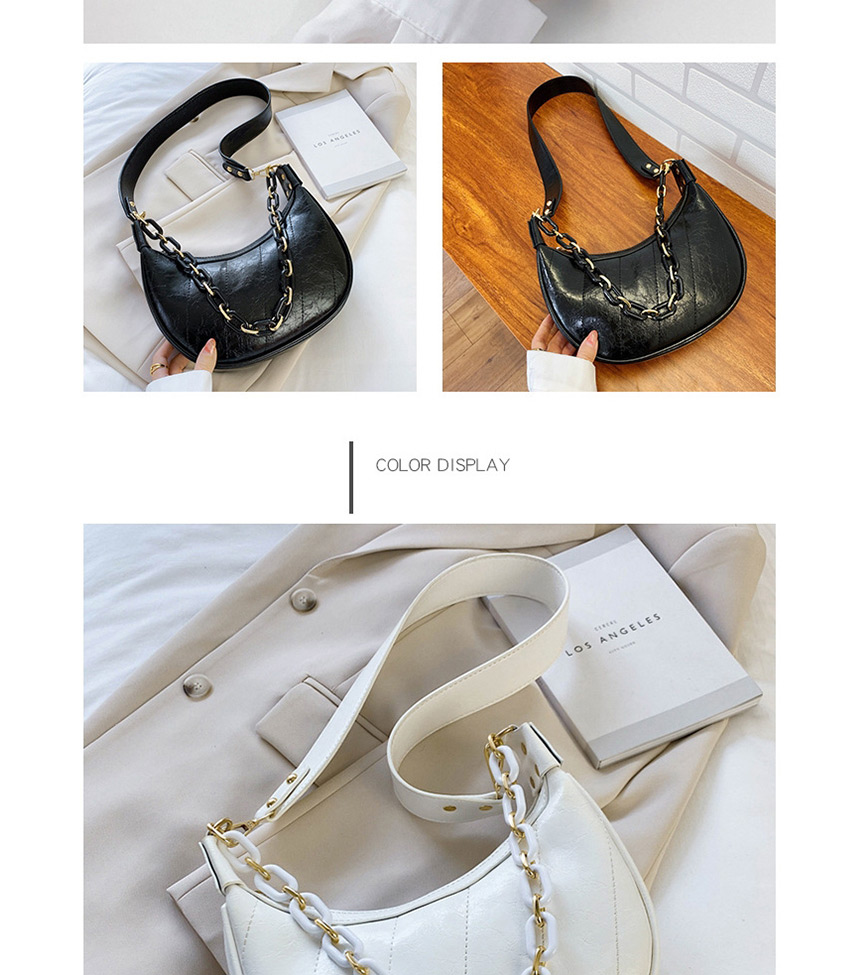 Fashion Black One-shoulder Cross-body Dumpling Underarm Bag,Messenger bags