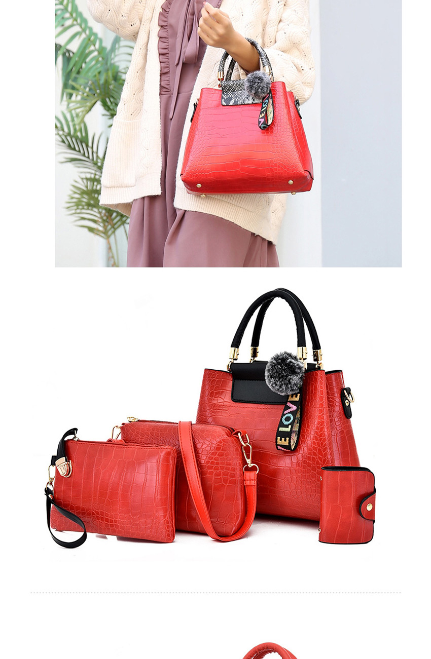 Fashion Brown With Snakeskin One-shoulder Messenger Bag,Handbags