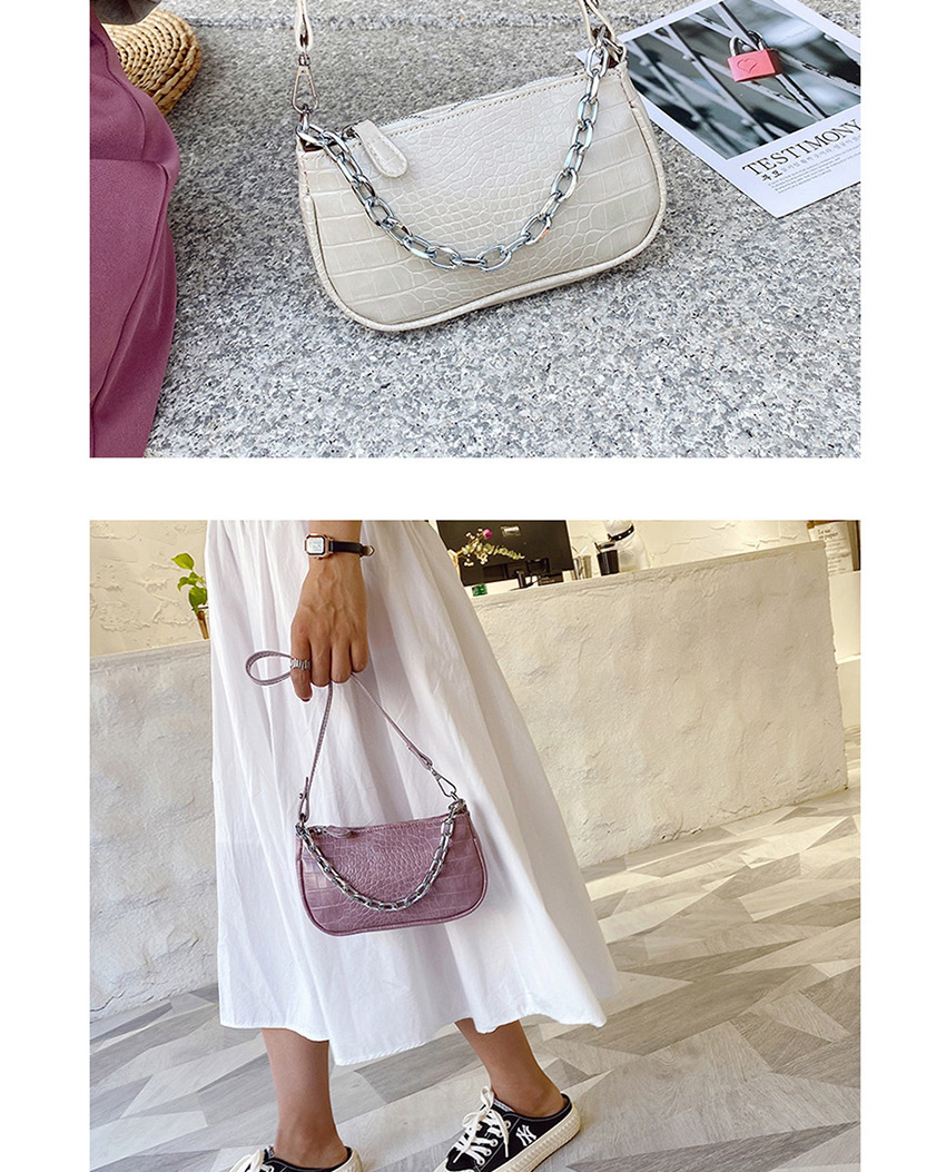 Fashion White Crocodile Shoulder Crossbody Bag,Messenger bags