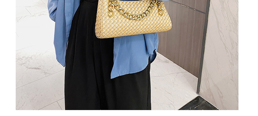 Fashion Black Woven Shoulder Shoulder Bag,Messenger bags