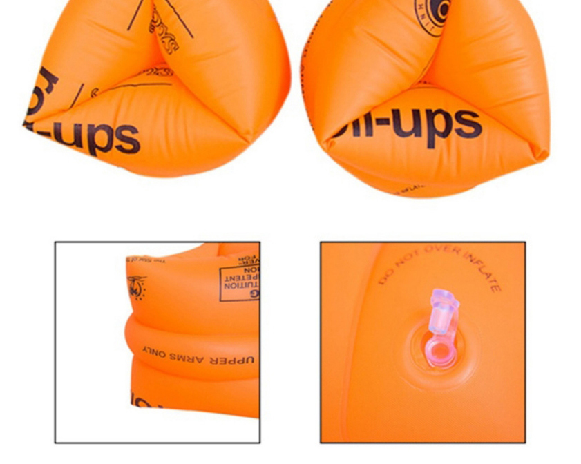 Fashion Orange Pair Double Balloon Swimming Arm Ring,Swim Rings