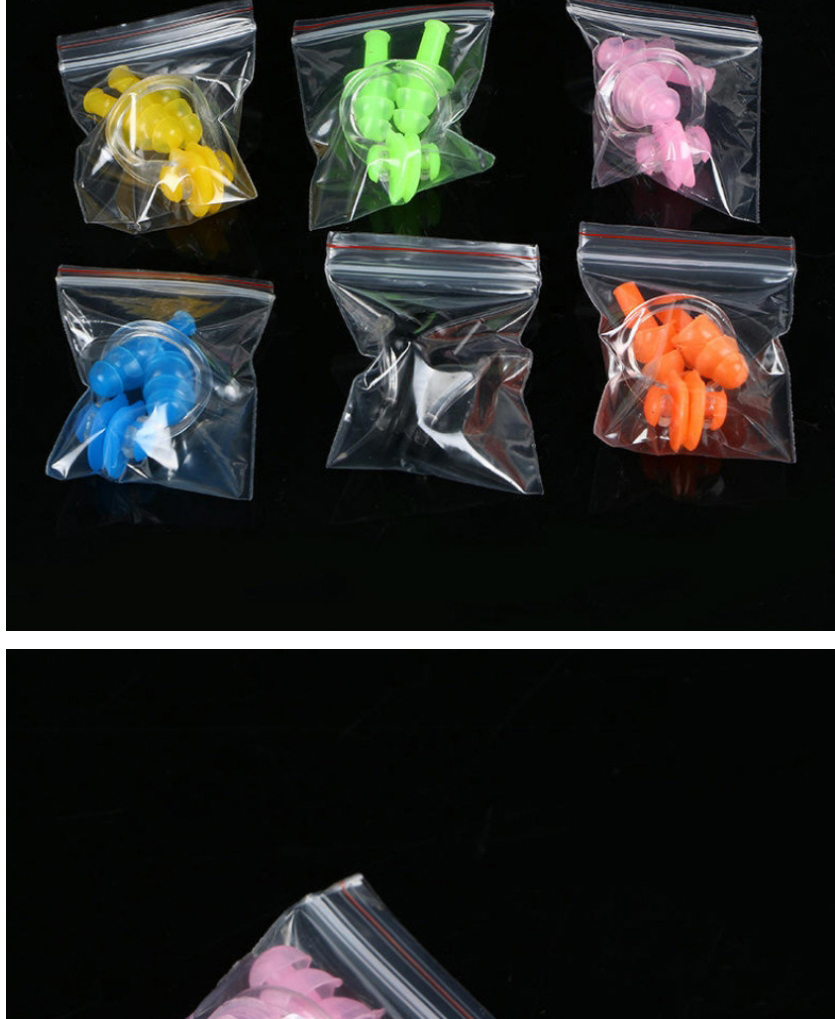 Fashion Pink Silicone Swimming Waterproof Nose Clip Earplugs,Nose Rings & Studs