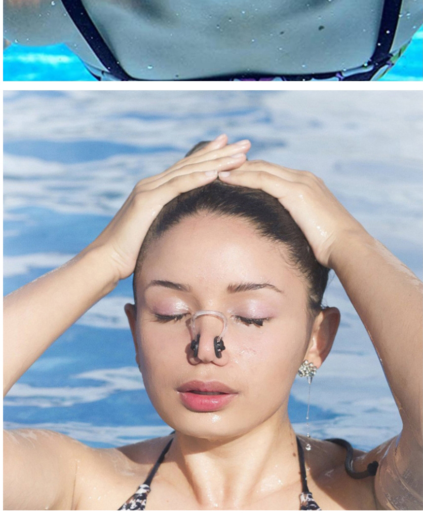 Fashion Black Silicone Swimming Waterproof Nose Clip Earplugs,Nose Rings & Studs