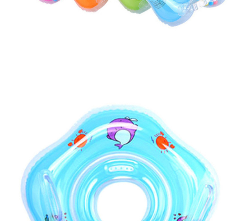 Fashion Orange Baby Collar Inflatable Infant Swimming Neck Ring With Double Airbags,Swim Rings