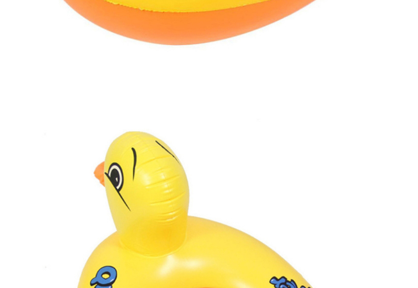 Fashion Big Yellow Duck Water Boat Baby Cartoon Pvc Rhubarb Duck Inflatable Swimming Ring,Swim Rings