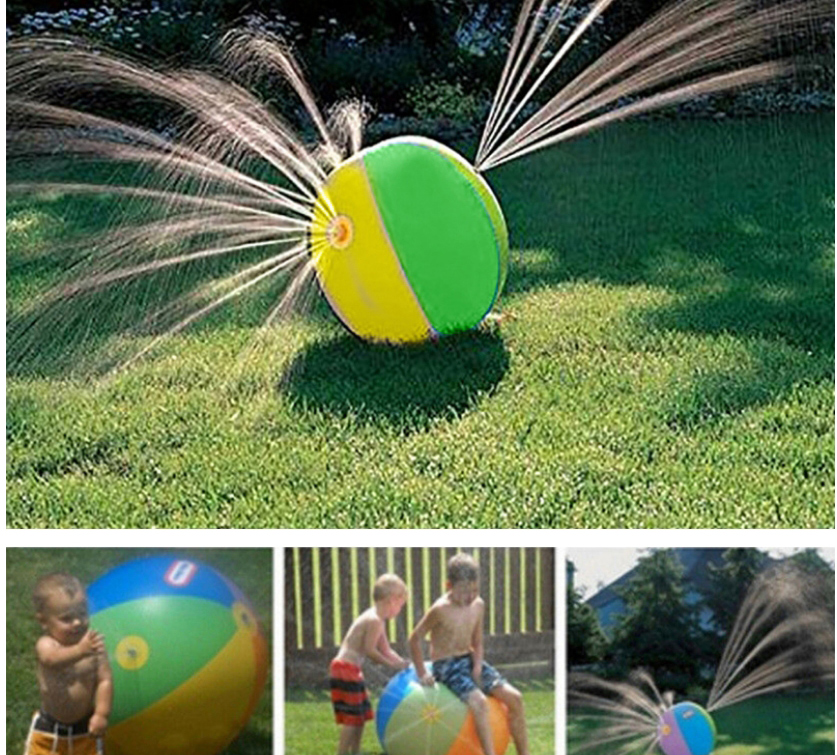Fashion Color Pvc Water Spray Inflatable Beach Ball,Beach accessories