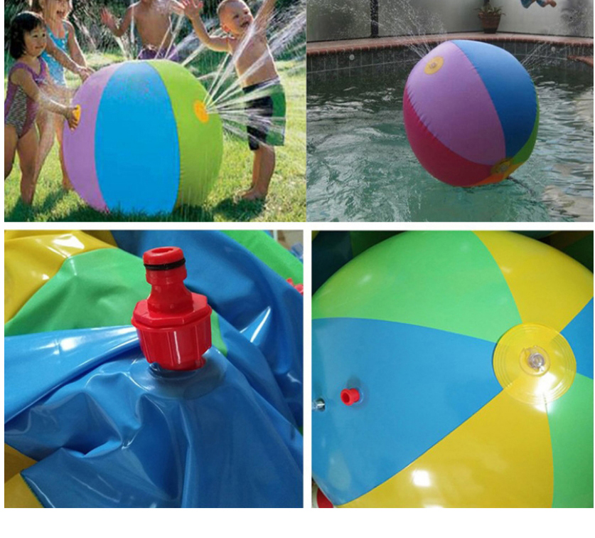 Fashion Color Pvc Water Spray Inflatable Beach Ball,Beach accessories