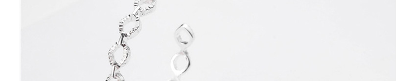 Fashion Silver Round Ear Ring With Metal Twist Chain,Hoop Earrings