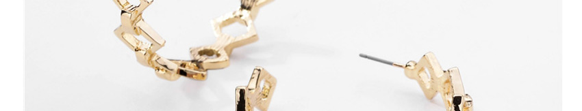 Fashion Gold Color Hollow Metal Chain Earrings Large Earrings,Hoop Earrings