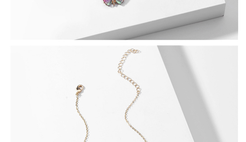 Fashion Pink Purple Color Transparent Butterfly Resin Necklace,Pendants