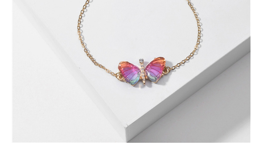 Fashion Blue Purple Acrylic Butterfly Wings Bracelet,Fashion Bracelets