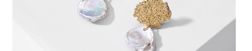 Fashion Pearl Freshwater Pearl Leaf Earrings,Drop Earrings