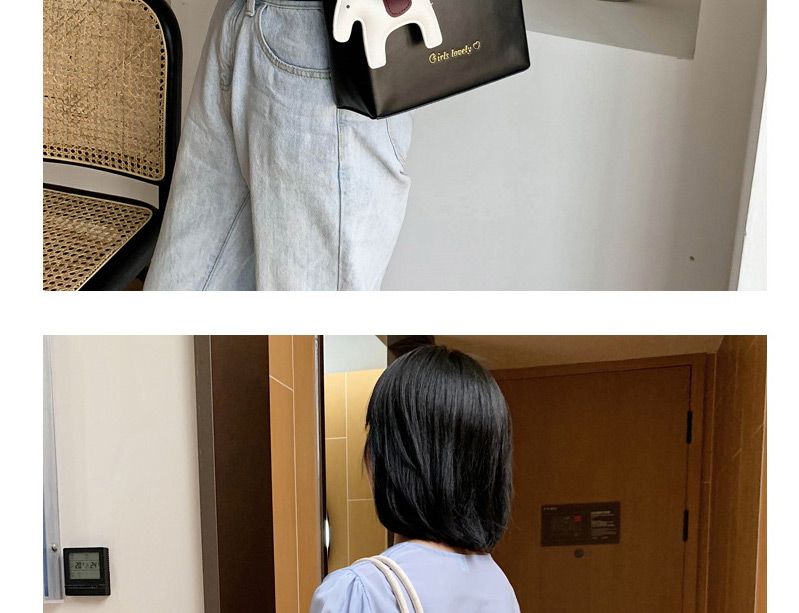 Fashion Plain Black Shoulder Messenger Handbag,Handbags
