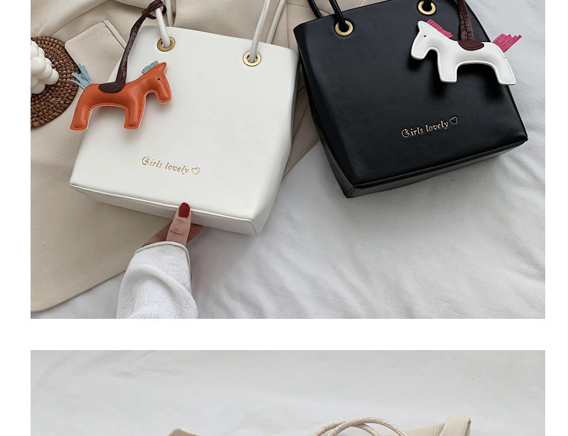 Fashion Plain Black Shoulder Messenger Handbag,Handbags