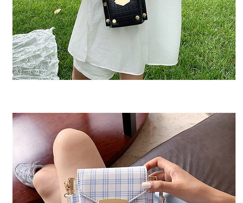 Fashion Black One Shoulder Messenger Phone Bag,Shoulder bags