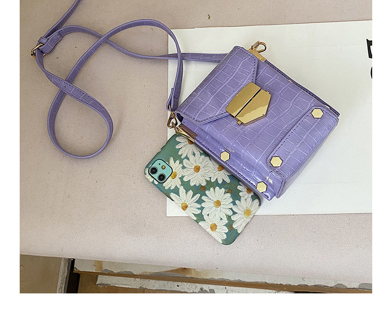 Fashion Purple One Shoulder Messenger Phone Bag,Shoulder bags